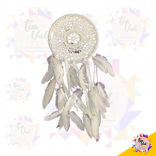 FILTRO DOS SONHOS PENAS BRANCAS (GRANDE)