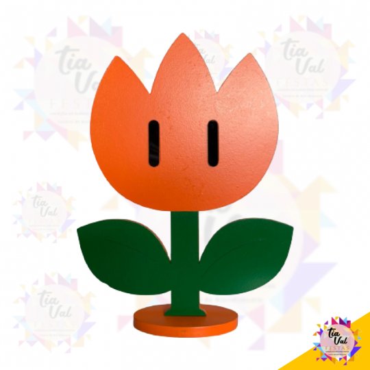FLOR DE FOGO MDF -  MARIO BROS