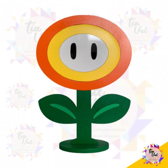 FLOR DE FOGO OVAL - MARIO BROS