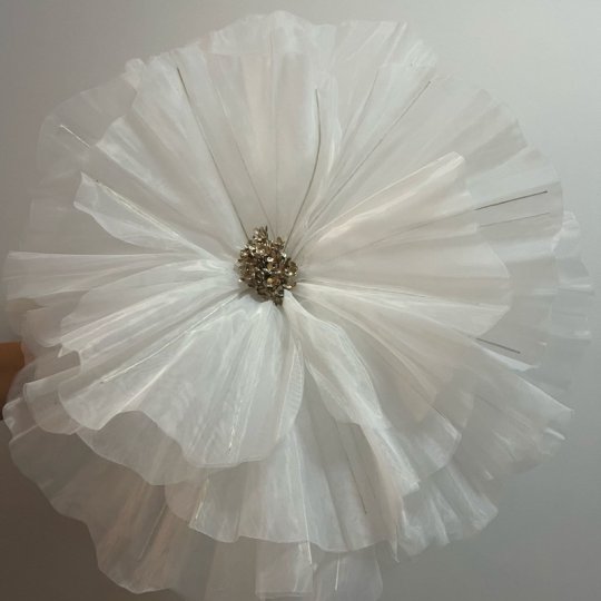 FLOR DE TORGANZA - BRANCA - 60 CM DIAMETRO