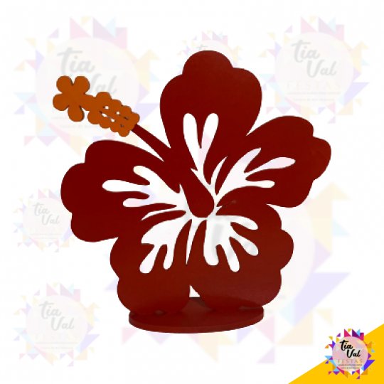 FLOR VERMELHA MOANA - MDF