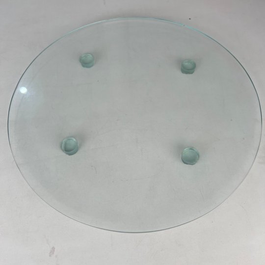 FOLHA DE VIDRO 54 CM PE DE VIDRO REDONDO