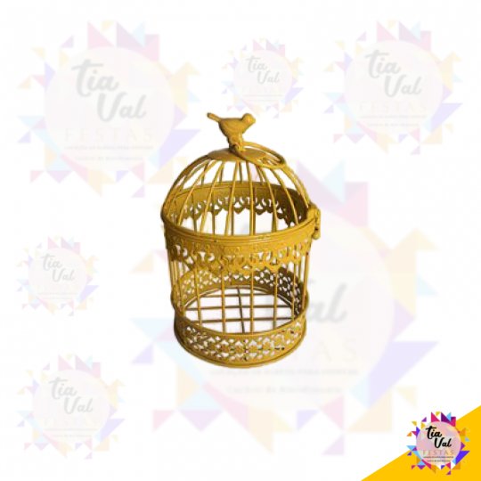 GAIOLA REDONDA AMARELA PP