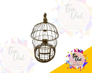 Foto de GAIOLA REDONDA DOURADA