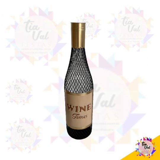 GARRAFA VINHO DECORATIVA - BRANCO