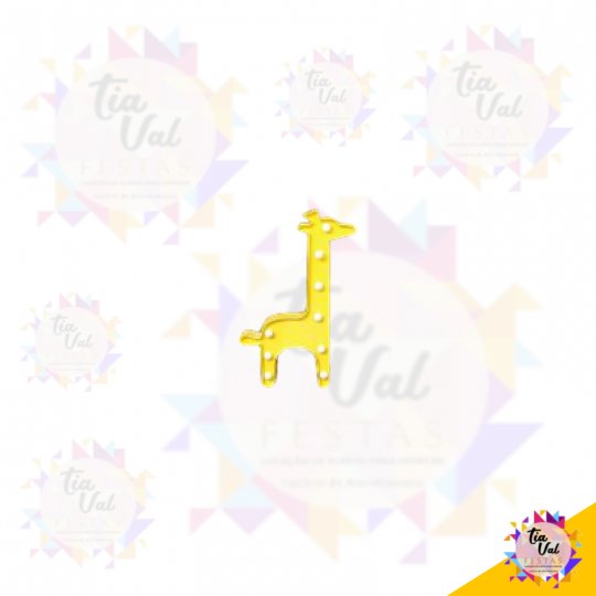 GIRAFA AMARELA ILUMINADA