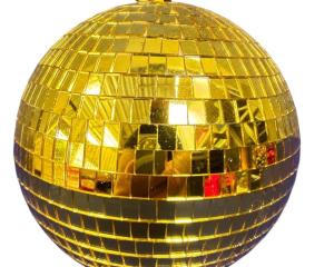 Foto de GLOBO ESPELHO 20 X20 - DOURADO - NATAL