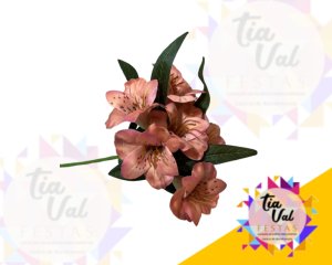 Foto de HASTE ASTROMELIA SALMON 46 X 7 - FOLHAGEM 