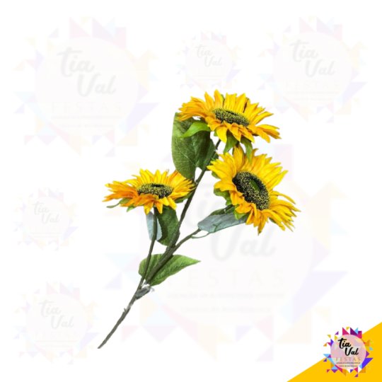 HASTE - GIRASSOL C/ 3 UND -  80 CM