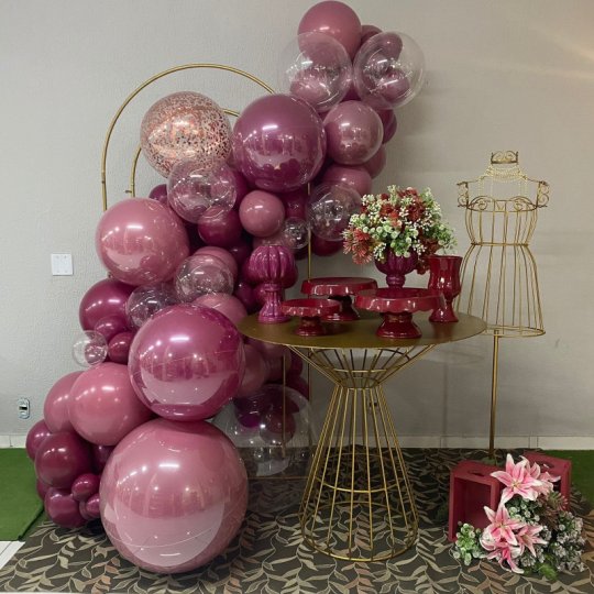 INSPIRAÇÃO ADULTO DOURADO - MARSALA (BALÕES NÃO INCLUSOS)