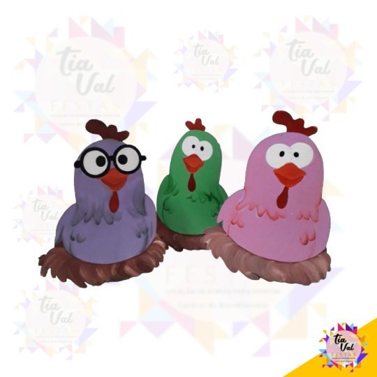 KIT 03 GALINHAS PINTADINHA ********