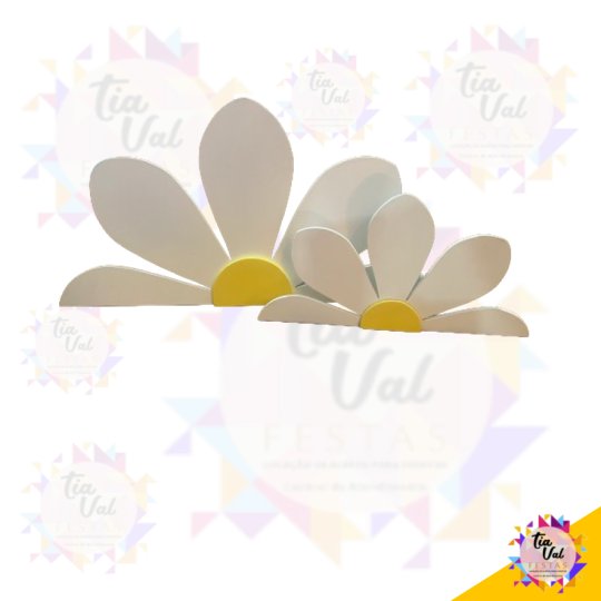 KIT FLOR MARGARIDA PEQUENA E MEDIA