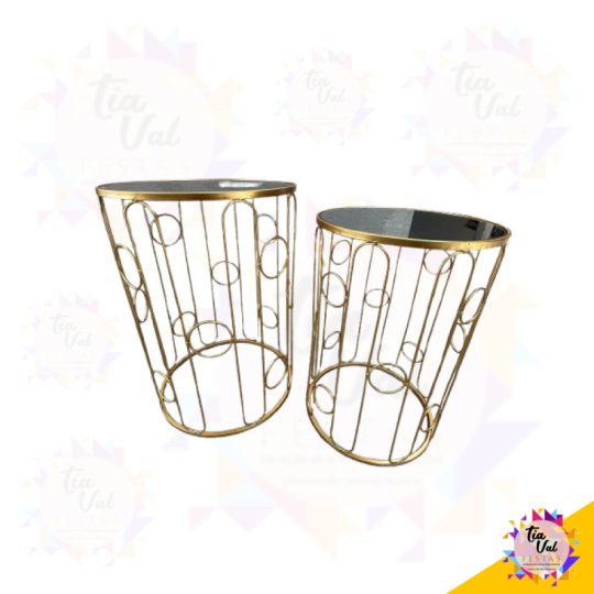 KIT MESAS DOURADAS - 02 UND