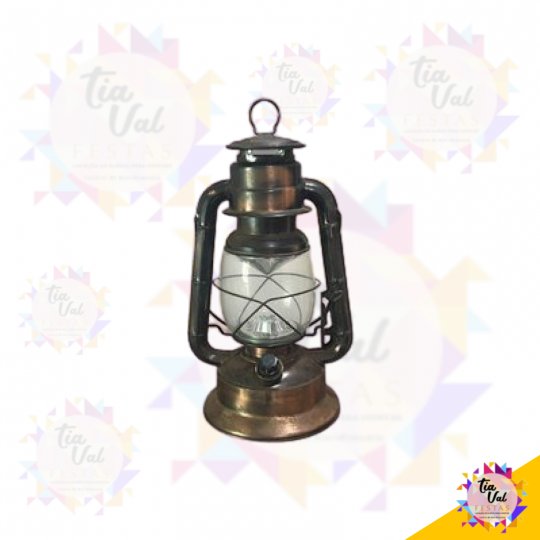 LAMPIÃO MARROM MEDIO (NAO ACENDE)