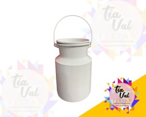 Foto de Leiteira branca de ferro (C/ TAMPA)