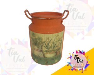 Foto de LEITEIRA LARANJA C/ TAMPA  - FAZENDINHA