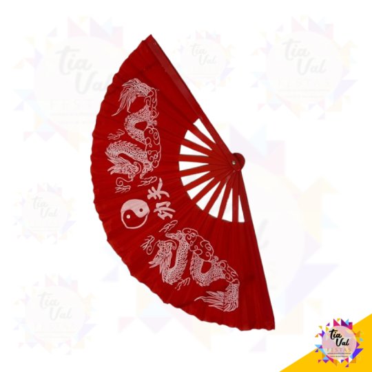 LEQUE VERMELHO - JAPONES 30 X 60 CM