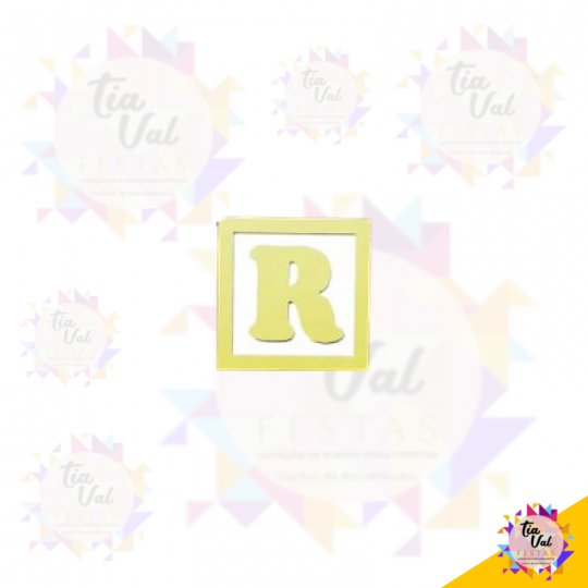 LETRA CUBO (R) 15 CM X 15 CM