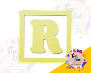 Foto de LETRA CUBO (R) 15 cm x 15 cm