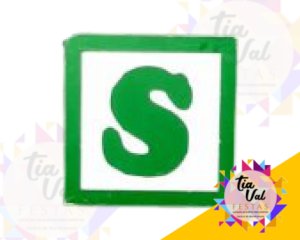 Foto de LETRA CUBO (S) 15 cm x 15 cm