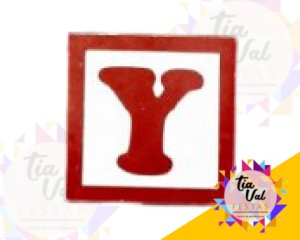 Foto de LETRA CUBO (Y) 15 cm x 15cm