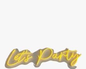 Foto de LETREIRO LETS PARTY - LED - 30 x 85 cm