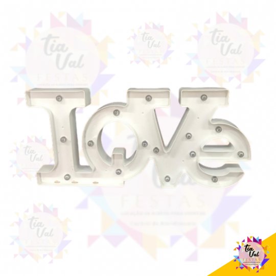 LOVE BRANCO ILUMINADO (PLASTICO)