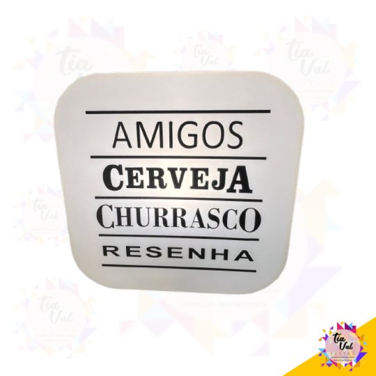 LUMINARIA AMIGOS CERVEJA E CHURRASCO