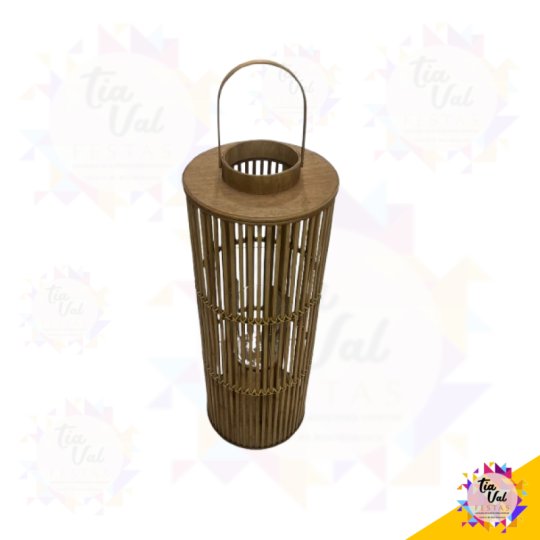 LUMINARIA BAMBU - GRANDE  -  P/ VELA LED