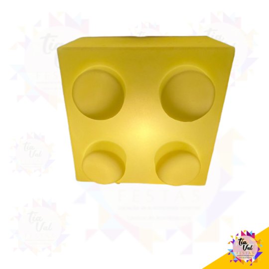 LUMINARIA BLOCO LEGO - AMARELO