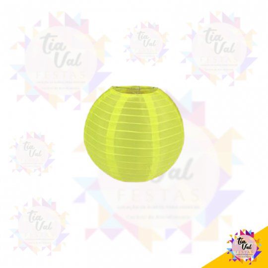 LUMINÁRIA JAPONESA AMARELA PEQUENA