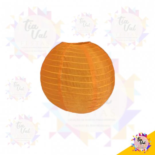 LUMINÁRIA JAPONESA LARANJA MÉDIA