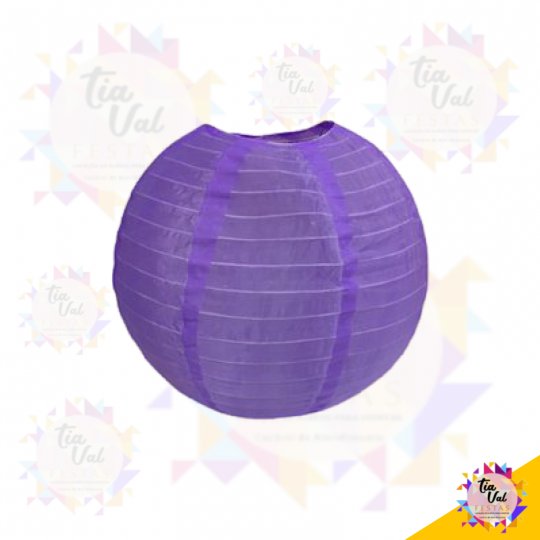 LUMINÁRIA JAPONESA LILAS GRANDE