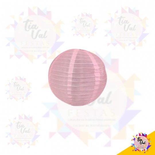 LUMINÁRIA JAPONESA ROSA PEQUENA