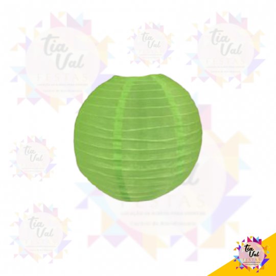 LUMINÁRIA JAPONESA VERDE PEQUENA