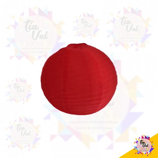 LUMINÁRIA JAPONESA VERMELHA GRANDE