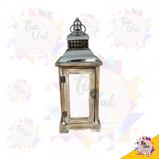 LUMINARIA - LANTERNA - PEQUENA - METAL - 16 X 42