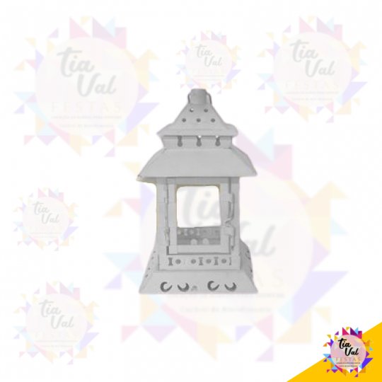 LUMINÁRIA BRANCA QUADRADA PEQUENO
