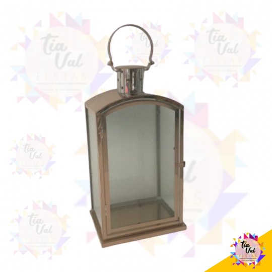 LUMINARIA ROSE DE VIDRO GRANDE