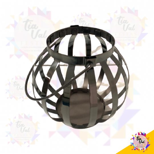 LUMINÁRIA VAZADA PRATA