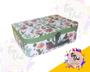 Foto de MALETA CACTO  C/ FLORES MÉDIA