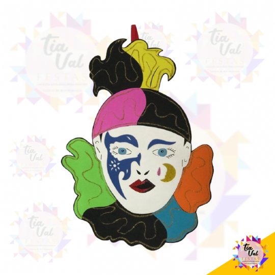 MASCARA CARNAVAL PIERROT (EVA)