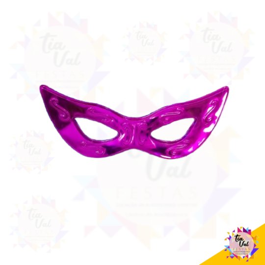 MASCARA PINK - PLASTICO - 74 CM X 30 CM - CARNAVAL