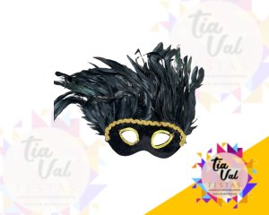 Foto de MASCARA PRETA  CARNAVAL 22 CM X 29 CM
