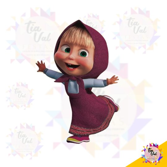 MASHA NA BICICLETA - MDF 41 X 63 CM