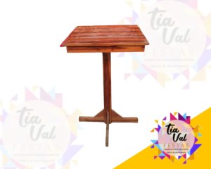 Foto de MESA BISTRÔ DE MADEIRA QUADRADA - BAR