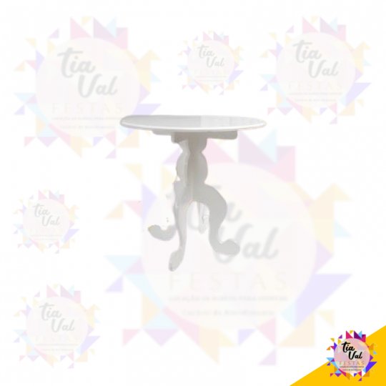 MESA BRANCA REDONDA 0,60 CM