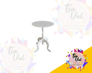 Foto de MESA BRANCA REDONDA P 46 CM