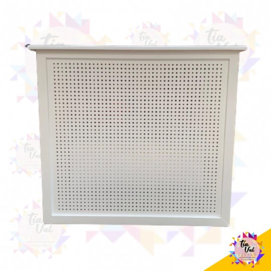 MESA BRANCA RETANGULAR PEGBOARD