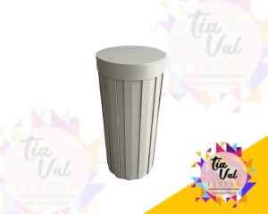 Foto de MESA BRANCA - RIPADA - PEQUENA - 32 X 70